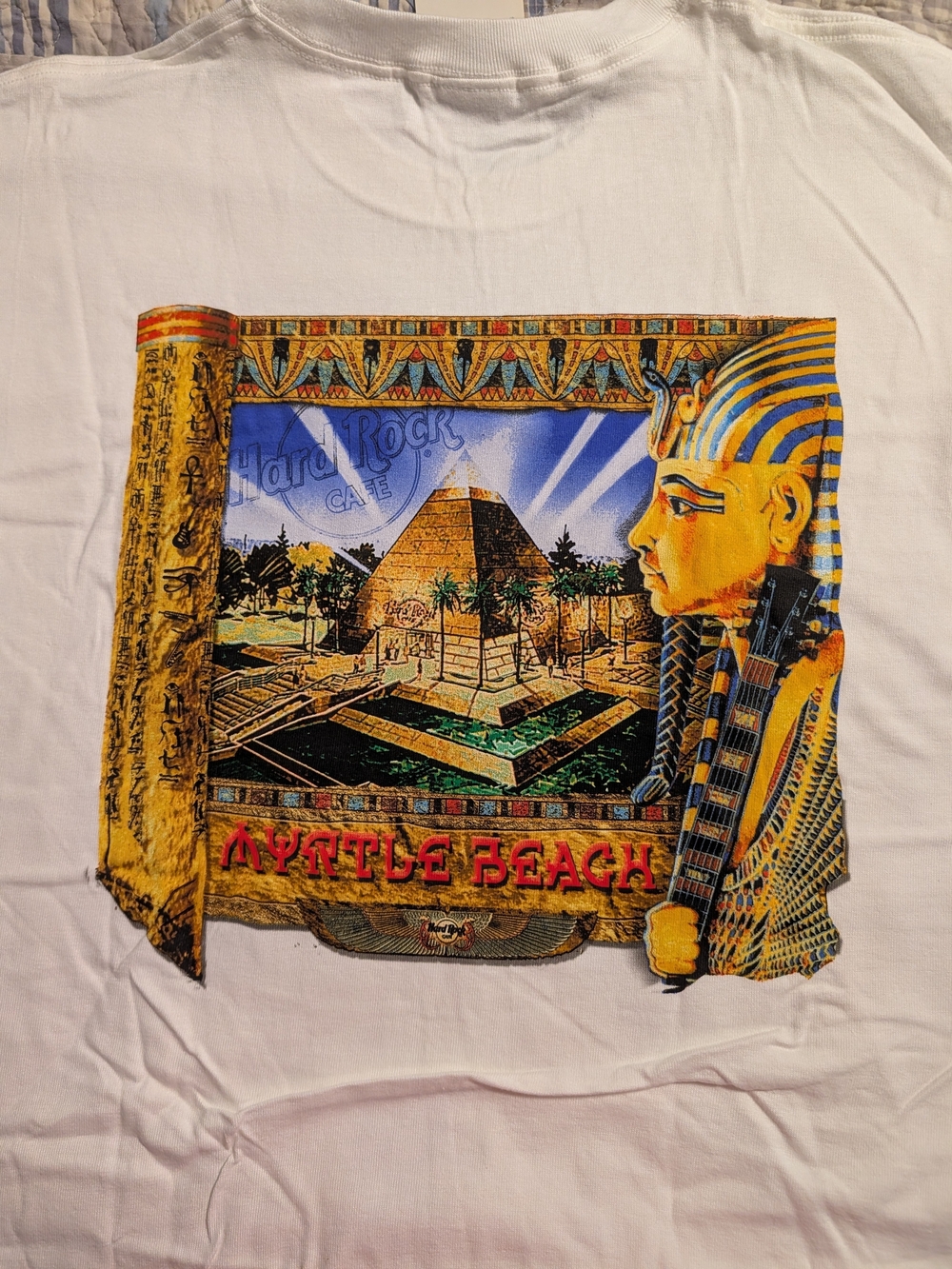 Hard Rock Cafe Myrtle Beach Pyramid White Graphic Tee